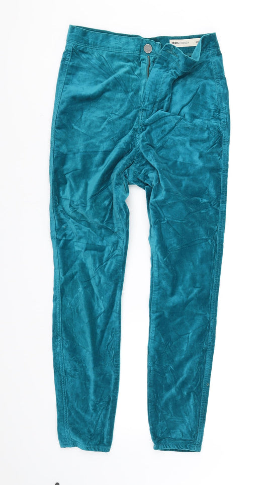 Womens UK Size 28 in ASOS Regular Fit Blue Trousers