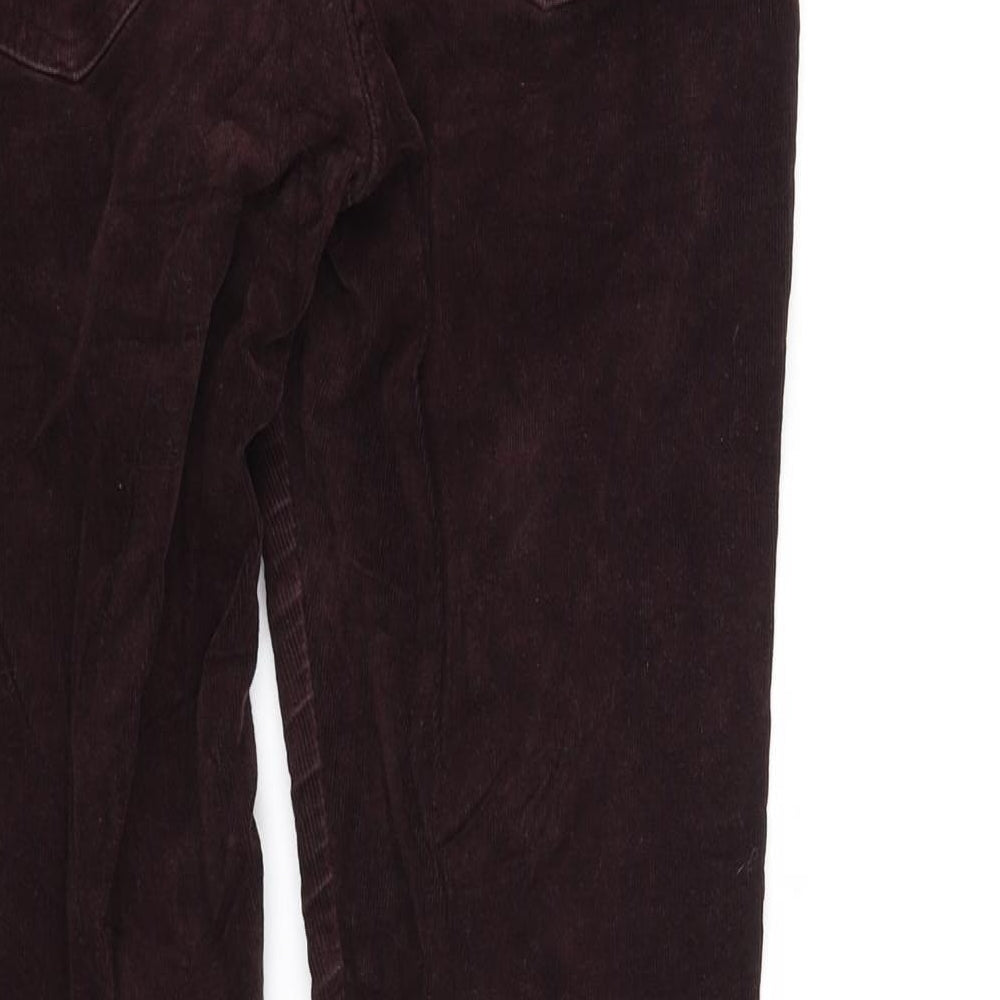 Womens UK Size 8 m&s Regular Fit Purple Trousers