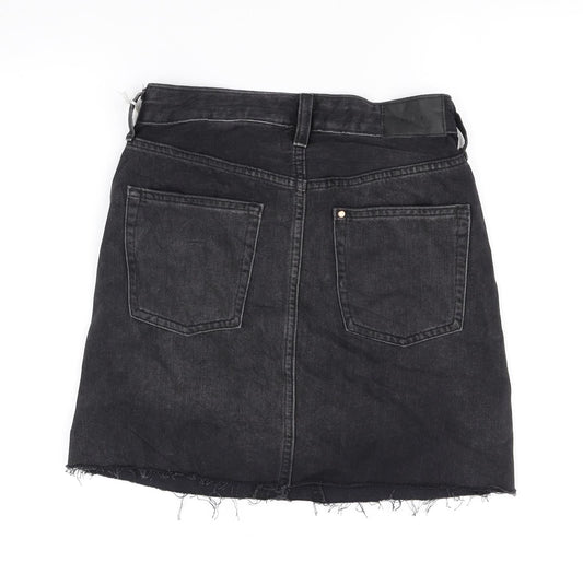 deniem co Womens Black   Flare Skirt Size 6