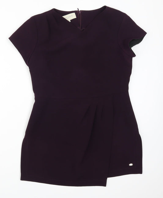 Inline Womens Purple Basic Polo Size 12