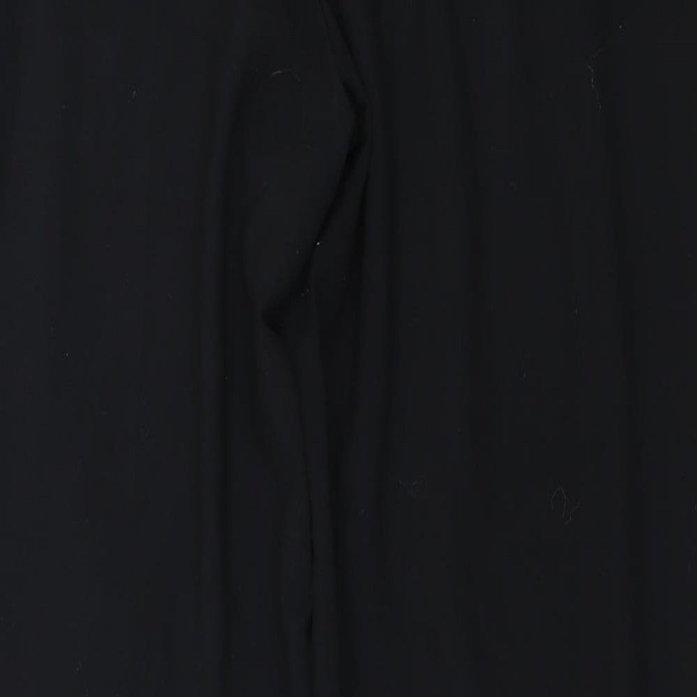 Womens UK Size 16 Marks and Spencer Regular Fit Black Trousers