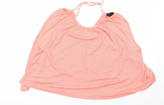 Womens UK Size 18 Atmosphere Orange Basic T-Shirt