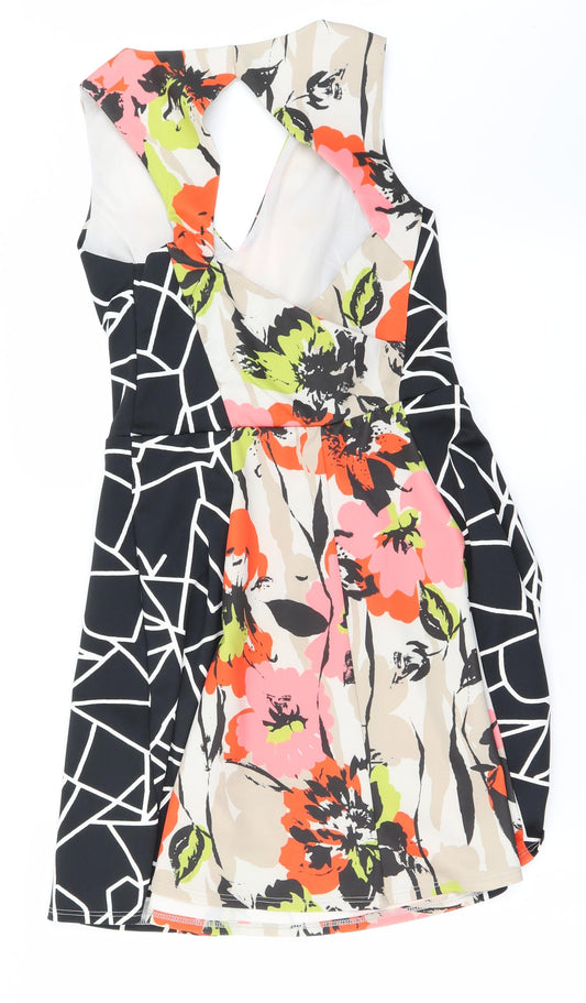 Miss Selfridge Womens Black A-Line Size 10