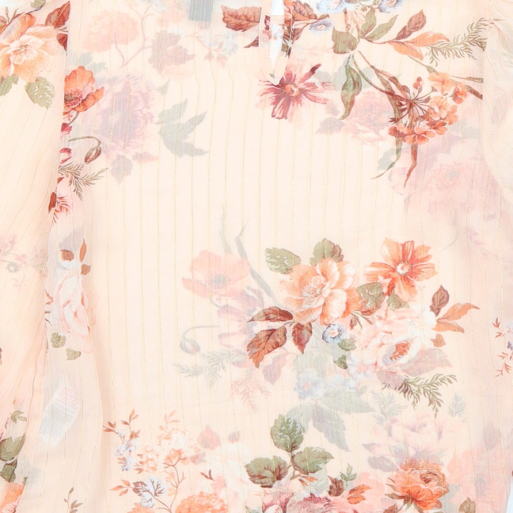 Newlook Womens Pink Basic Blouse Size 6