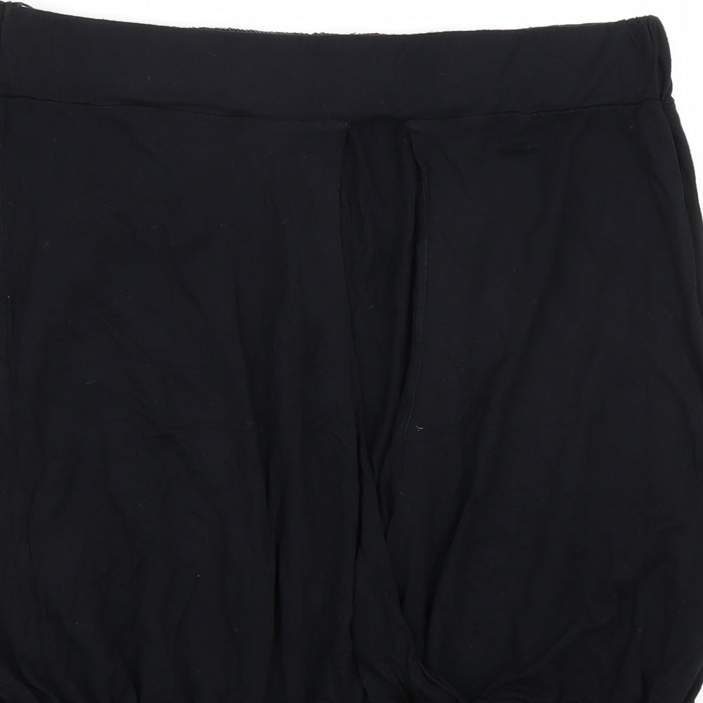 Womens UK Size 14 Topshop Black Basic Tank