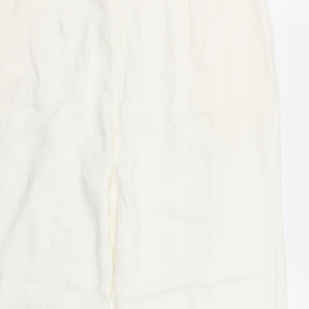 NEXT Womens White Trousers Size 12 L23 in