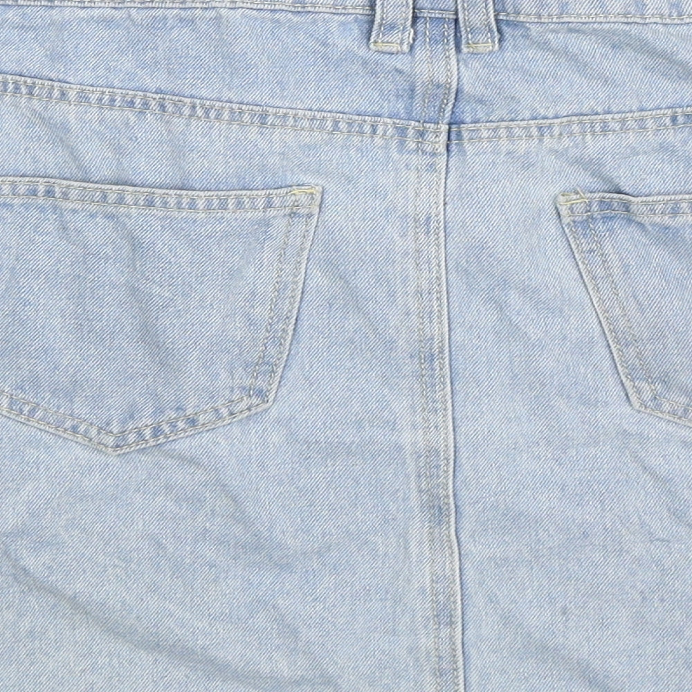 Denim Co Womens Blue Denim A-Line Skirt Size 10