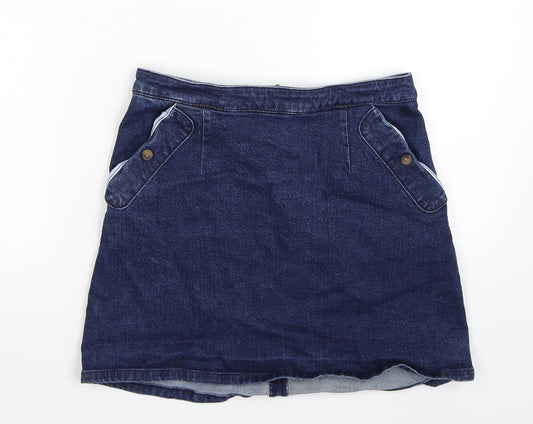 Womens UK Size 10 ASOS A-Line Denim Skirt
