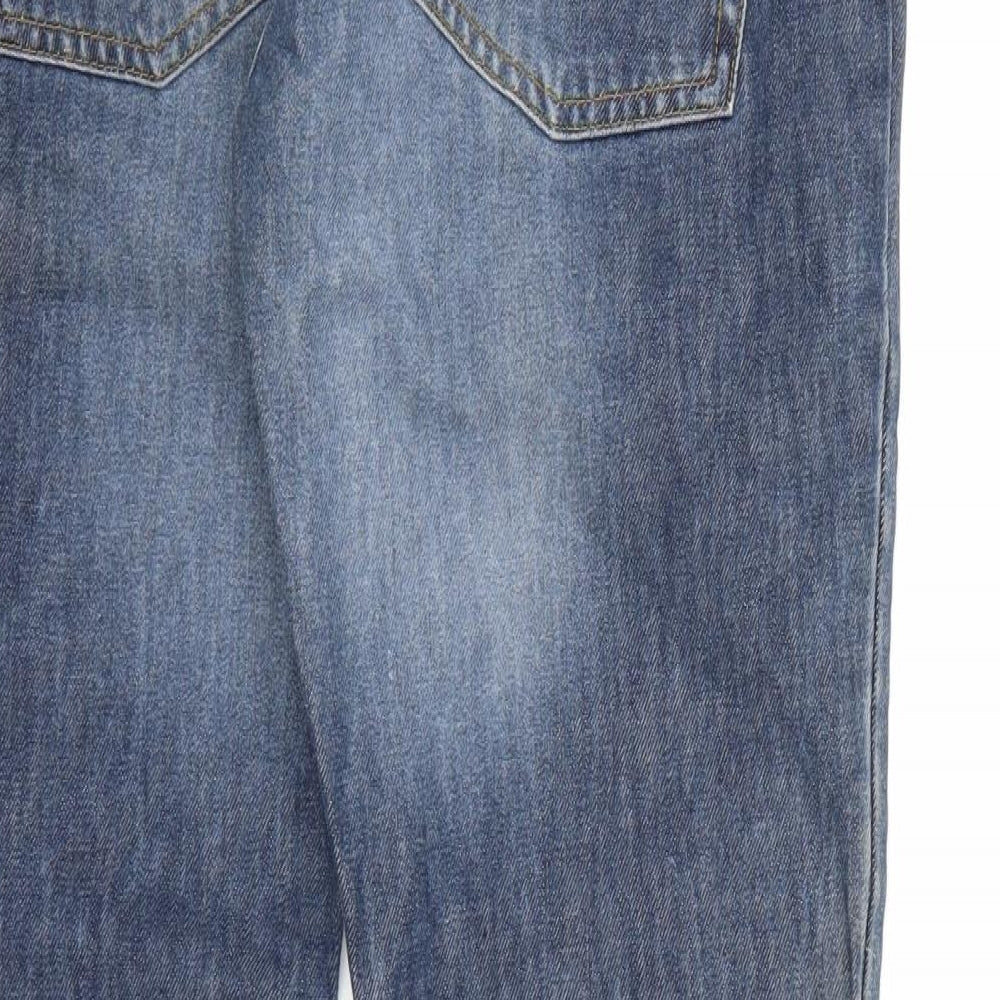 Divided by H&M Mens Blue Denim Straight Jeans L30 in