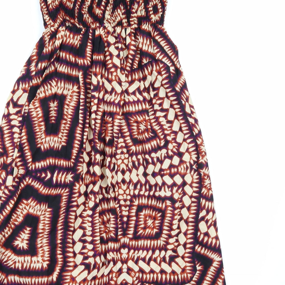 Atmosphere Womens Multicoloured Geometric A-Line Size 6