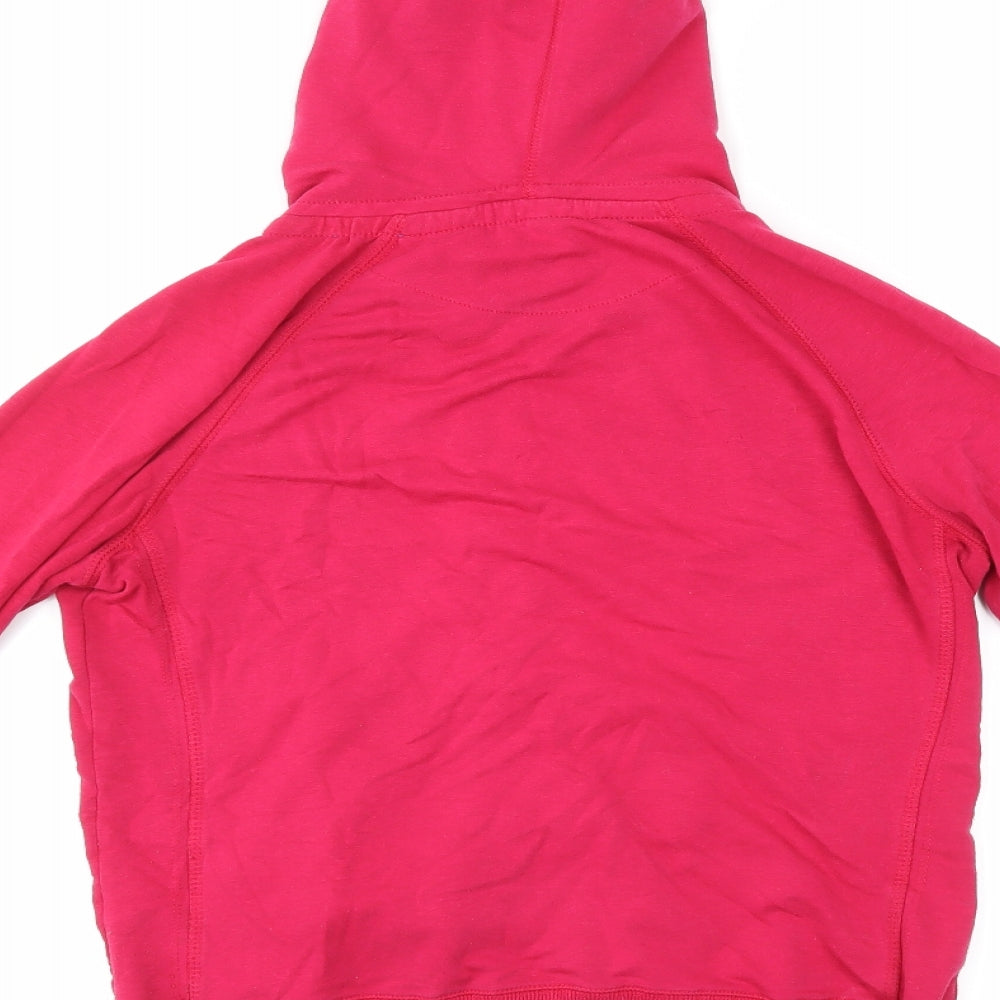 Denim & Co. Womens Purple Full Zip Hoodie