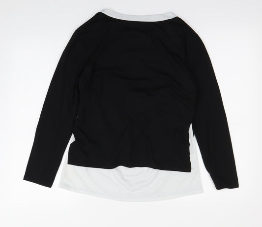 Preworn Womens Black Basic T-Shirt Size M