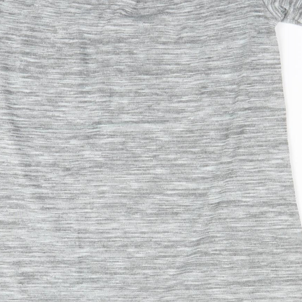 Papaya Womens Grey Basic T-Shirt Size 10