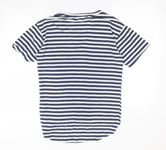 Womens UK Size XL Preworn Blue Basic T-Shirt