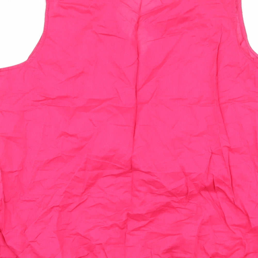 LOFT Womens Pink Basic Tank Size L