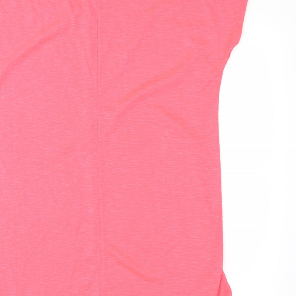 Papaya Womens Pink Basic Blouse Size M - Florescent Pink