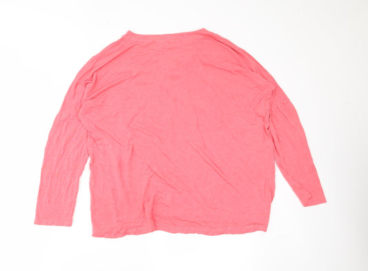 Womens UK Size 14 Pep & co Pink Basic Blouse