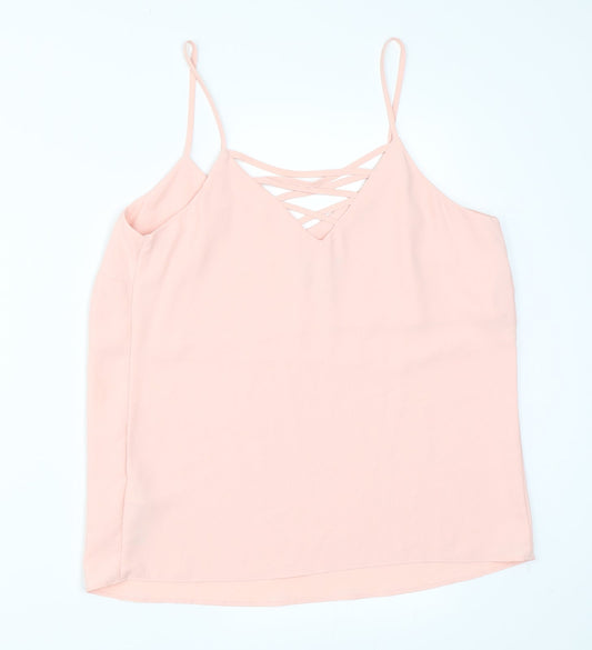 Newlook Womens Pink Camisole Tank Size 10