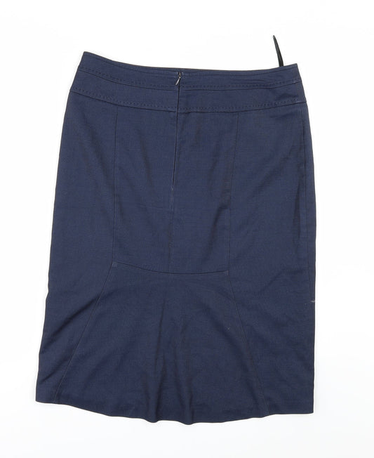 Papaya Womens Blue   Straight & Pencil Skirt Size 14