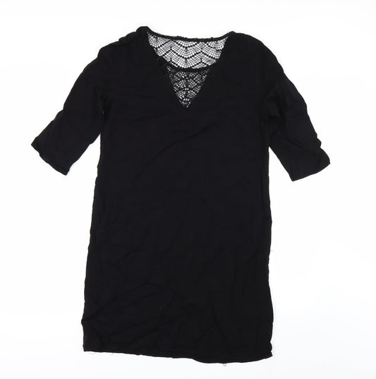 VILA Womens Black A-Line Size S