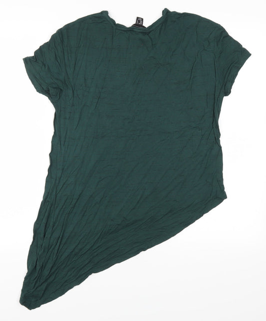 Womens UK Size 10 Atmosphere Green Basic T-Shirt
