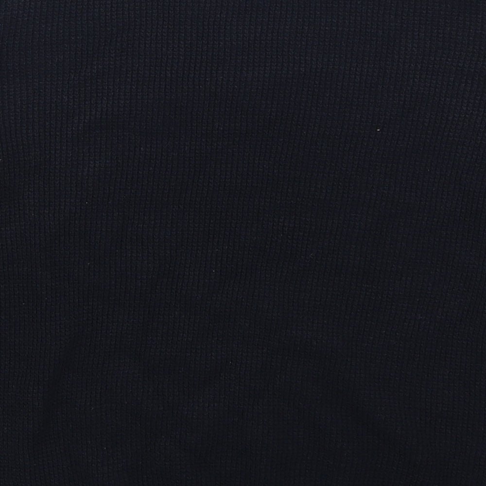 River Island Mens Blue Henley Jumper Size S