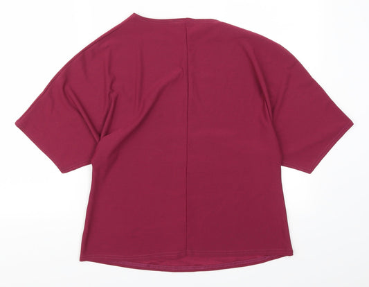 Womens UK Size 12 Label Be Pink Basic T-Shirt