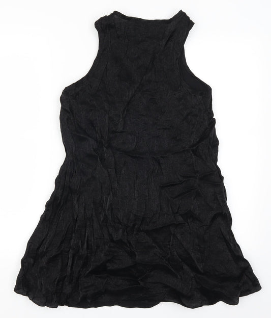 Mela Loves London Womens Black Tank Dress Size M - Fabric Flower