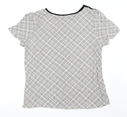 TU Womens White Basic Blouse Size 16