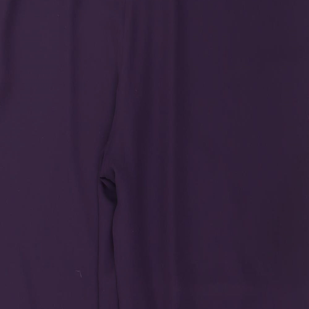 ELVI Womens Purple Trousers Size 38 in L29 in