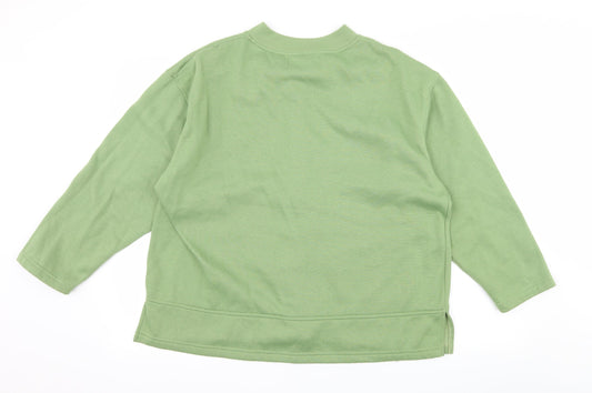 Womens UK Size M Exe Collection Green Pullover Sweatshirt