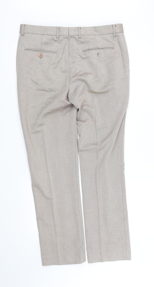 pre worn Mens Beige Trousers Size M L32 in