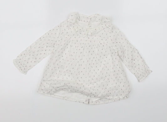 pre worn White Houndstooth Fit & Flare Size 12-18 Months