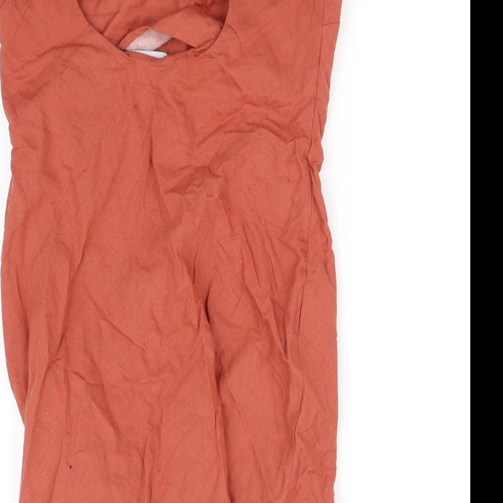 Womens UK Size 10 ASOS Orange Basic Blouse
