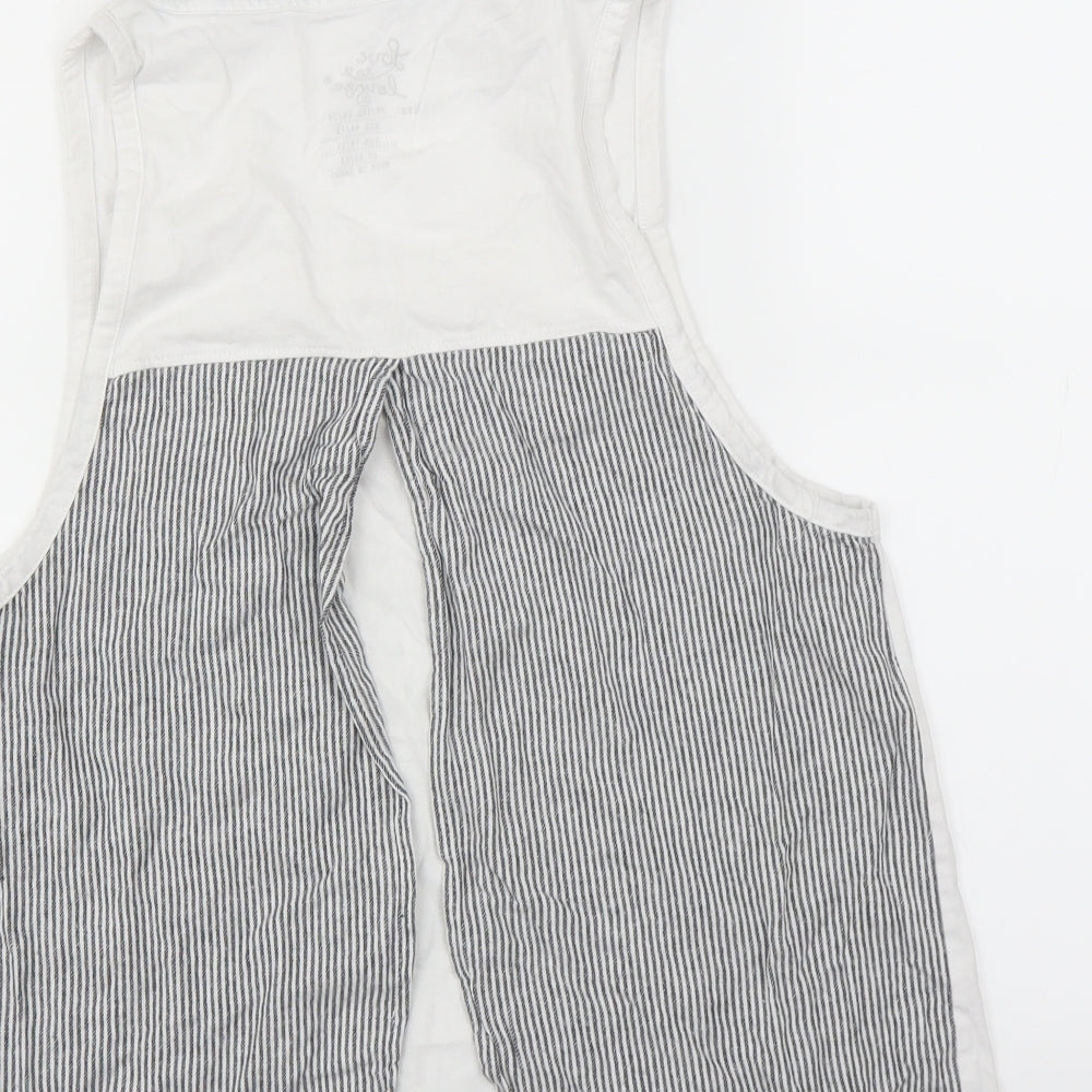 love to lounge Womens White Solid Top Pyjama Top Size 18