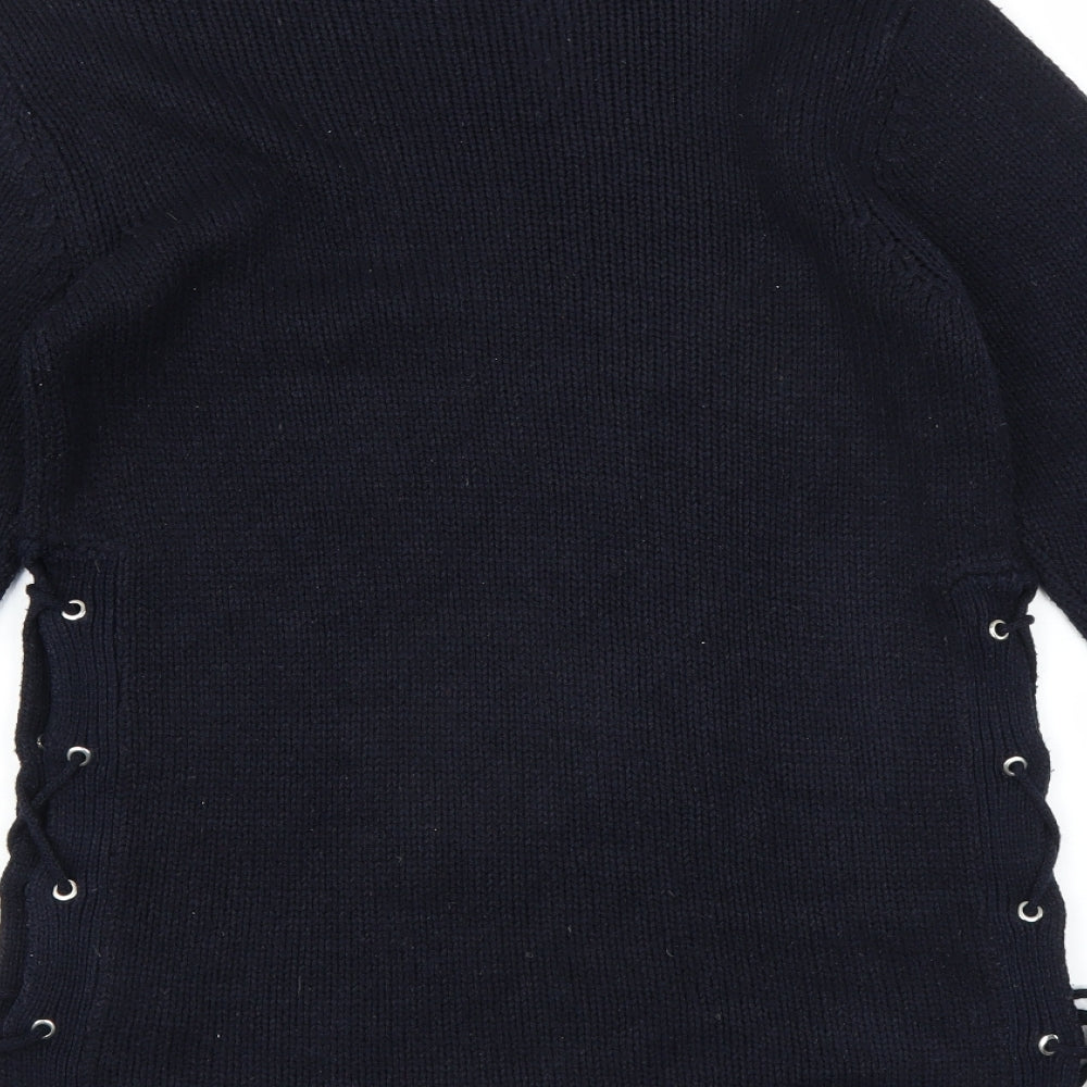 Brave Soul Womens Blue Pullover Jumper Size S