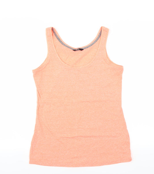 Womens UK Size 8 F&F Orange Basic Tank