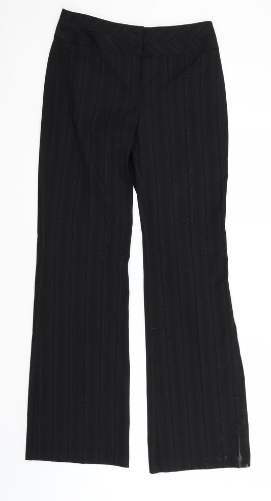 Womens UK Size 8 NEXT Regular Fit Sweatpants Black Trousers