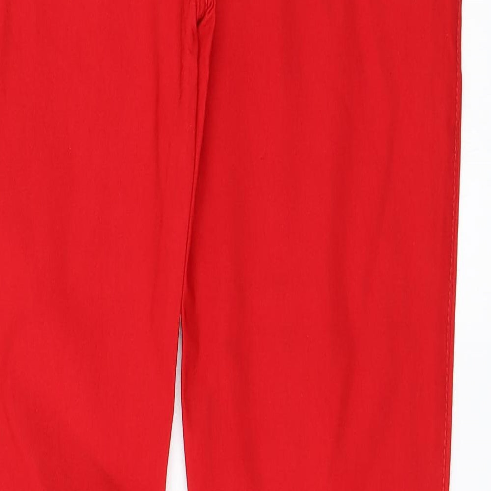 Rupali Womens Red Trousers Size L L26 in