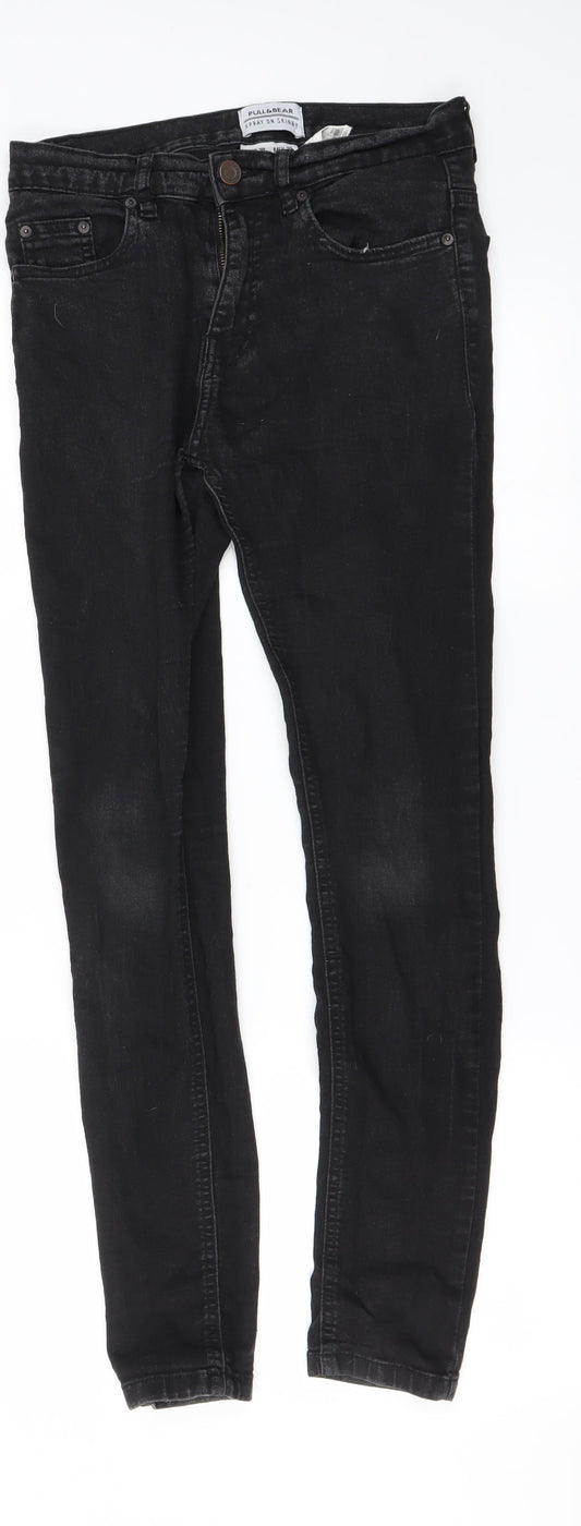 Pull&Bear Womens Black Skinny Jeans Size 26 in L26 in