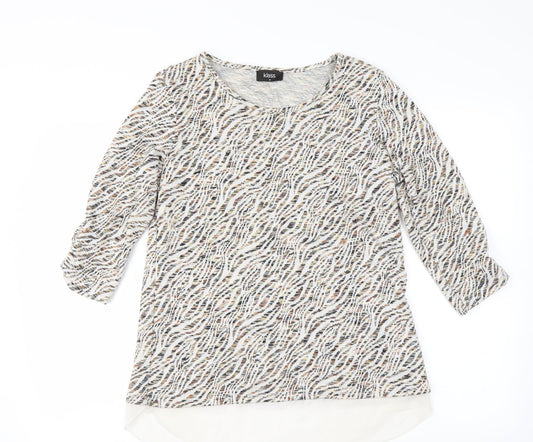 Klass Womens Beige Pullover Jumper Size M