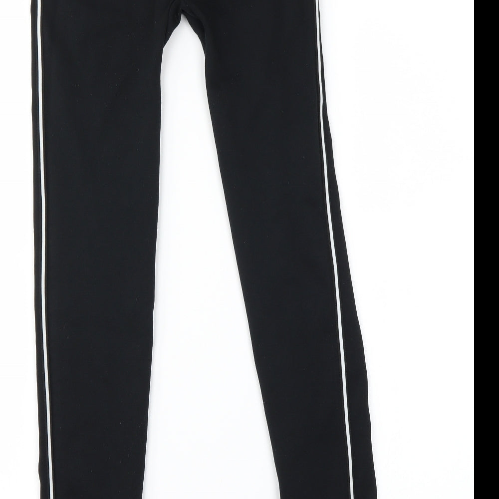 QED London Girls Black Sweatpants Trousers Size M