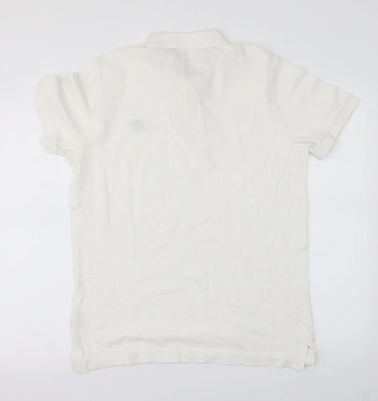 Aeropostale  Mens White    Polo Size M
