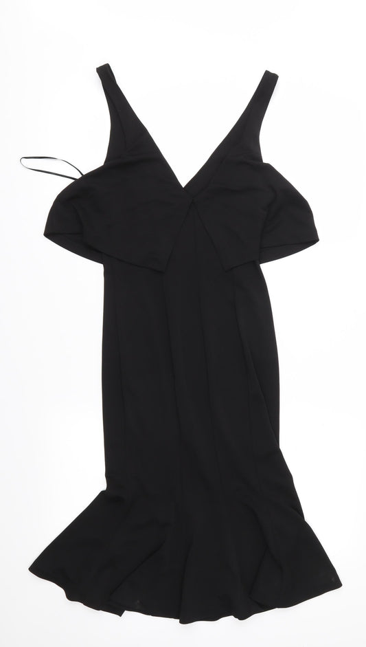 H&M Womens Black Slip Dress Size 10