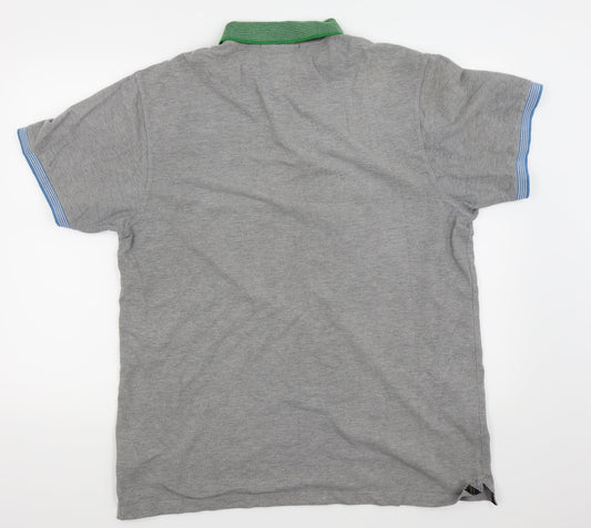 Nickelson Mens Grey Polo Size L