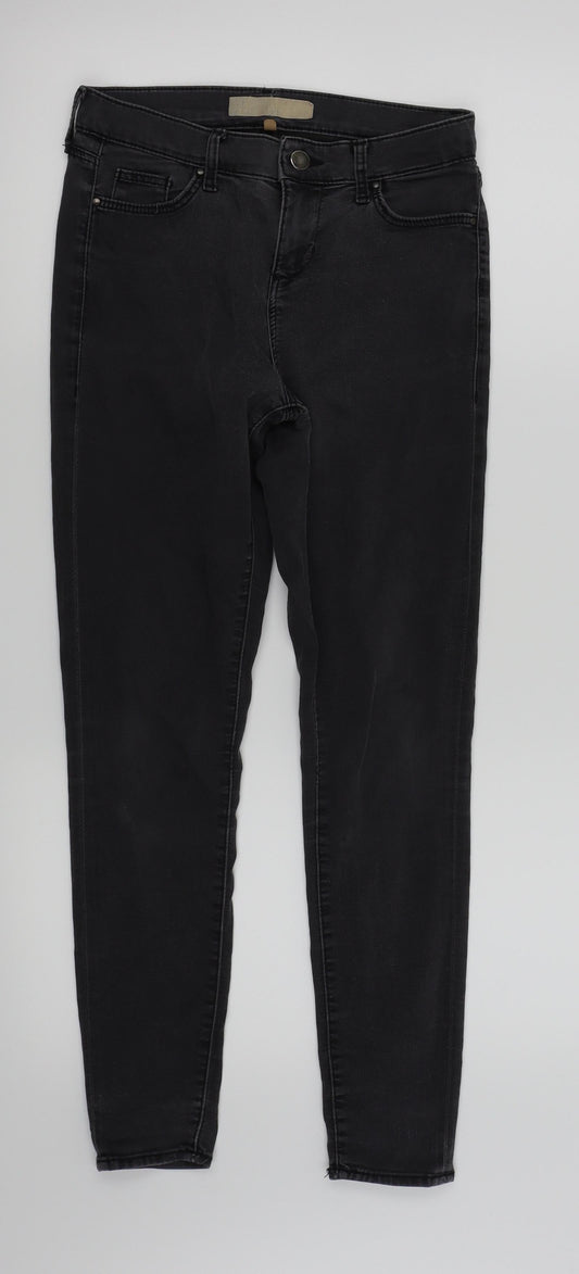 Womens UK Size 26 in Topshop Regular Fit Skinny Black Jeans