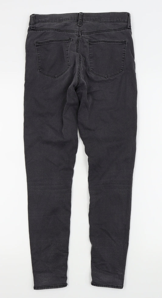 Topshop Womens Black Skinny Jeans Size 26 in L25 in