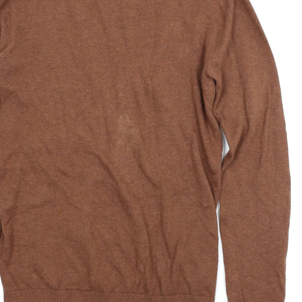 Topman Mens Brown Pullover Jumper Size XS