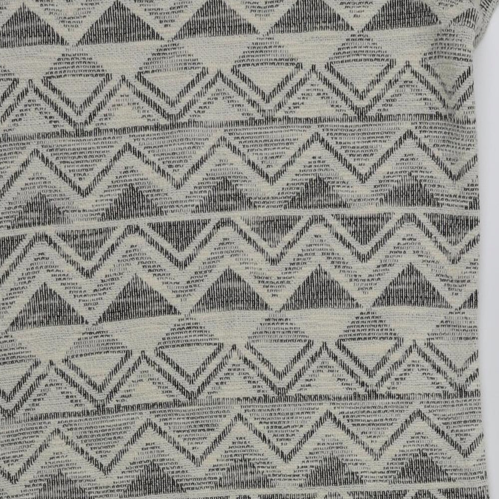 NEXT Womens White Argyle/Diamond Fit & Flare Size 12