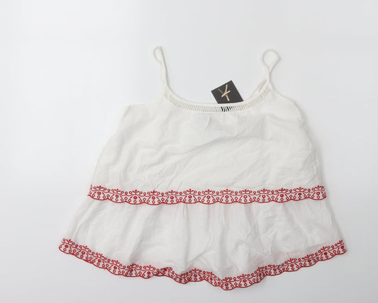 Womens UK Size 6 Atmosphere White Basic Blouse